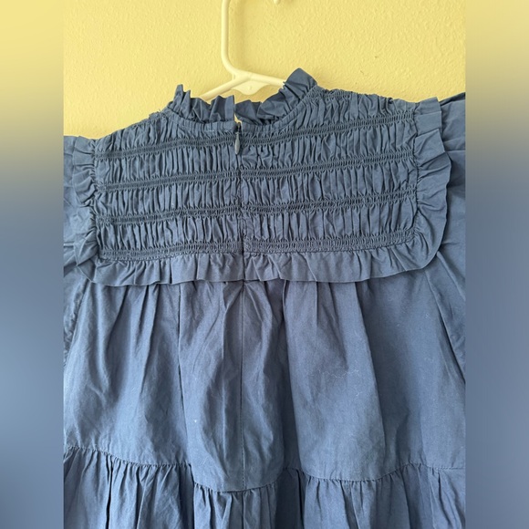 SEA, New York, Kids Blue Ruffled Dress new with tags cotton size 3-5 year - Picture 4 of 6
